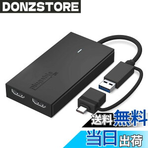 �y���������zPlugable USB Type-C �f���A�� USB �O���t�B�b�N�ϊ��A�_�v�^�[�AUSB-C HDMI �p Mac Windows �Ή��A�ő�𑜓x 1080p@60Hz �̊O��HDMI���j�^�[�� 2 ��ڑ��\