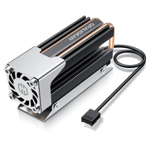 �y���������zGRAUGEAR M.2 2280 SSD�q�[�g�V���N �A���~�j�E�� 25mm�̍���PWM�t�@�� ��̏����̃q�[�g�p�C�v ���w�̃q�[�g�V���N�f�b�L �T�[�}���p�b�h�Ƃ����f�U�C�� NVME PCIe SATA NGFF M.2 SSD�ɋ���