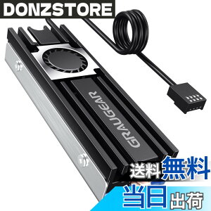 �y���������zGRAUGEAR M.2 2280 SSD�q�[�g�V���N �A���~�j�E�� 20mm�̍����t�@�� �����̃q�[�g�p�C�v ���w�̃q�[�g�V���N�f�b�L �T�[�}���p�b�h�Ƃ����f�U�C�� NVME NGFF SATA M.2 SSD�ɋ��͂ȗ�p���