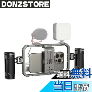 �y���������zSmallRig �X�}�[�g�t�H���r�f�I�L�b�g �A���~���r�f�I���O �n���h�w���h �X�^�r���C�U�[iPhone 17 / 17 Pro / 17 Pro Max/iPhone 16/15/14/13 /Pro/Max �p HUAWEI �p/Android �g�ѓd�b�p Tiktok/Youtube ���C