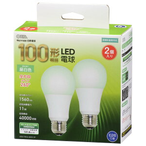 �y���������z�I�[��(OHM) LED�d�� E26 100�`����/100W���� �����F �����Ή� 2�� 5�N �I�[���d�@ LDA11N-G AG52 2P 06-4714