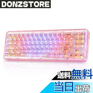 �y���������zYUNZII X71 ���J�j�J���Q�[�~���O�L�[�{�[�h �����L�[�L���b�v 71�L�[ 68%�z�� ���C�����X �z�b�g�X���b�v�Ή� BT5.0/2.4G/USB-C �K�X�P�b�g���� RGB ���� Windows/Mac�p �Z�K�F�؎擾�i�N��