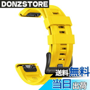 �y���������z[YOCAHU] QuickFit 22 mm �o���h �����p for GARMIN(�K�[�~��) Fenix 7 Pro Solar/Approach S70 47mm/Forerunner 965 �Ή� �X�g���b�v �V���R�� �x���g �_�炩�� �h���� �K�[�~�� �p �����o���h (yellow)