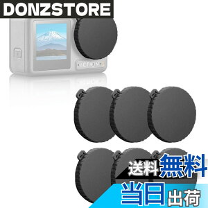 �y���������z�����Y�L���b�v 6�� For DJI Osmo Action 4/Action 3/Action 5 pro �A�N�Z�T���[ �ėp �����Y�J�o�[ ���h�~ �h�o ����h�~ �����Y �p �ی�J�o�[ �F�F�u���b�N