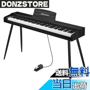 �y���������zKIMFBAY �d�q�s�A�m 88���� �ؐ� �d�q �s�A�m 88�� Digital Piano ���S�� �q�� MIDI�Ή� �y�_���t�� �X�^���h �A�_�v�^�[�t ���{������� �F�F�u���b�N