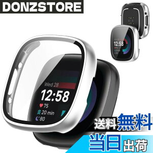 �y���������zAIYYXX For Fitbit sense2 /Fitbit versa4 �J�o�[ 3D���p�G�b�W �����^ PC+�K���X�f�� ��̌^ Fitbit sense2 /Fitbit versa4 �P�[�X �Ή� �����[�d�\ �[�d�⏕��t�� �����ߗ� �L�Y�h�~ �w��h�~ �� 