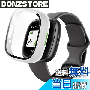 �y���������zAIYYXX For Fitbit sense2 /Fitbit versa4 �J�o�[ 3D���p�G�b�W �����^ PC+�K���X�f�� ��̌^ Fitbit sense2 /Fitbit versa4 �P�[�X �Ή� �����[�d�\ �[�d�⏕��t�� �����ߗ� �L�Y�h�~ �w��h�~ �� 