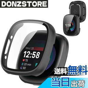 �y���������zAIYYXX For Fitbit sense2 /Fitbit versa4 �J�o�[ 3D���p�G�b�W �����^ PC+�K���X�f�� ��̌^ Fitbit sense2 /Fitbit versa4 �P�[�X �Ή� �����[�d�\ �[�d�⏕��t�� �����ߗ� �L�Y�h�~ �w��h�~ �F