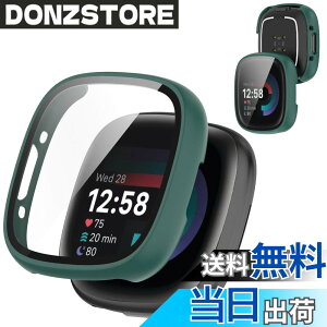 �y���������zAIYYXX For Fitbit sense2 /Fitbit versa4 �J�o�[ 3D���p�G�b�W �����^ PC+�K���X�f�� ��̌^ Fitbit sense2 /Fitbit versa4 �P�[�X �Ή� �����[�d�\ �[�d�⏕��t�� �����ߗ� �L�Y�h�~ �w��h�~ �� 
