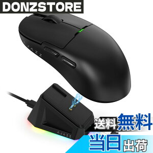 �y���������zATTACK SHARKxAJAZZ AJ159 �Q�[�~���O�}�E�X 2.4GHz�����ڑ� USB�P�[�u���ڑ� PAW3395�Z���T�[USB3.0�R�l�N�^ 1KHz�|�[�����O���[�g �F�F�u���b�N