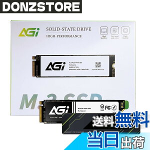 �y���������zAGI 4TB AI218 PCIe NVMe M.2 Gen3x4 DRAM Cache 3D TLC NAND SSD �q�[�g�V���N�t���i�ǂݍ��݁E�������ݑ��x3700/2950 MBs�j