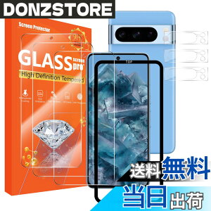 �y���������zSeninhi [3+3Pack] for Google Pixel 8 Pro Screen Protector 3Pack + Camera Lens Protector 3Pack, Tempered Glass Screen Protector [With Easy Installation Frame] [9H Hardness] [Anti-Scratch] [Bubble Free]-Clear Pixel8Pro �T�C�Y�FPixel8pro