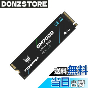�y���������zAcer Predator �n�C�G���hSSD M.2 SSD DRAM�L���b�V������ GM7000 GM9000�V���[�Y �F�F�u���b�N�A�T�C�Y�F4TB