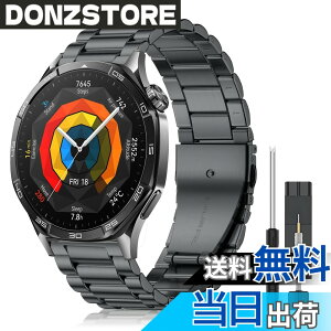 �y���������zCeiLarv 22mm �����o���h Huawei Watch GT Runner 2/ GT 6 Pro/GT 6/ GT5 Pro/ GT5 46mm/ Ultimate 2 �p �X�e�����X�� �X�}�[�g�E�H�b�` �x���g 22mm �����x���g �h�K �ϋv�� ���߉\ Amazfit Active Max/Bip 6/5/5 