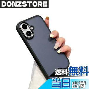 �y���������ziPhone 16 Pro Max iPhone16 Plus �P�[�X �X�g���b�v�z�[���t�� �}�b�g�d�グ ���� �N���A �w�ʃJ�o�[ �A�C�t�H�� 16 �T�C�h�J���[�h �P�[�X PC �ϏՌ� �o���p�[�J�o�[ �F�F�u���b�N�A�T�C