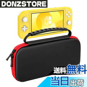 �y���������zSwitch/Switch�L�@EL/Switch Lite �P�[�X ATiC �X�C�b�` �L�������O�P�[�X ���[�o�b�O EVA�f�� �ϏՌ� �S�ʕی� �y�� �Q�[���J�[�h���[ �����^�ѕ֗� �F�FBlack�A�T�C�Y�FSwitchLite�p