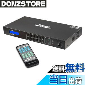 �y���������zTESmart HDMI �}�g���b�N�X 4K EDID�@�\ ��PC���� HDMI �ؑ֊� �F�FBlack