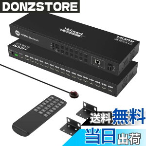 �y���������zTESmart HDMI �؂�ւ��� 8����1�o�� 16����1�o�� �ؑ֊� EDID�@�\ 4K@60Hz �F�F16����1�o�́A�T�C�Y�F16����1�o��