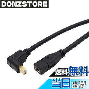 �y���������zViViSun Mini DP�����P�[�u�� Mini Displayport to Mini Displayport �����P�[�u�� �I�Xto���X �����b�L ���E�㉺90°L�^ 4Kx2K�Ή� �F�FBlack�A�T�C�Y�F��L