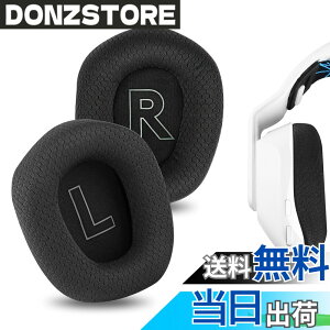 �y���������zGeekria �C���[�p�b�h Comfort �݊��� �p�b�h ���W�N�[�� Logitech G733, G535, G335 �w�b�h�z���ɑΉ� �C���p�b�h/�C���[�N�b�V����/�C���[�J�b�v (���b�V���t�@�u���b�N/�u���b�N) �F�F�u