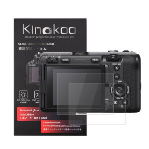 �y���������zkinokoo �f�W�^���J�����t���ی�t�B���� �t���v���e�N�^�[ SONY SLT-A77 II��p �t�����j�^�[�p�K���X�v���e�N�^�[�ƕ\���o�l���p�����\�ی�t�C�����Z�b�g 2�Z�b�g �F�FILME-FX3 ��