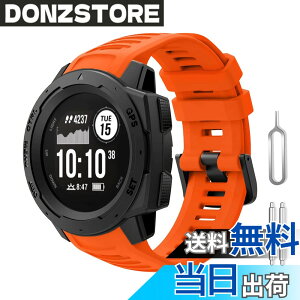 �y���������zHaotop �o���h Compatible for Garmin Instinct 2/Instinct/Esports/Tide/Tactical�C�X�|�[�c�V���R�����X�g�o���h�����o���h �F�F�I�����W