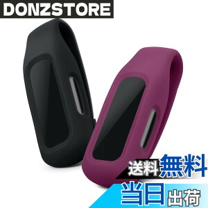 �y���������zkwmobile Fitbit Inspire 3 / Inspire 2 / Ace 3�Ή� 2x �N���b�v�z���_�[ - �V���R�� �t�B�b�g�l�X�g���b�J�[ �N���b�v �F�F���F / �_�[�N���b�h