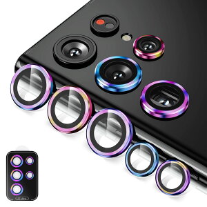 �y���������zGalaxy S22 Ultra �p �J�����ی�t�B���� HILEGENER for Samsung �T���X�� S22�E���g�� SCG14/SC-52C �J�����t�B���� �����Y�J�o�[ �A���~���� 9H�d�x �ϏՌ� �K���X�����Y�ی�t�B���� �����ߗ�