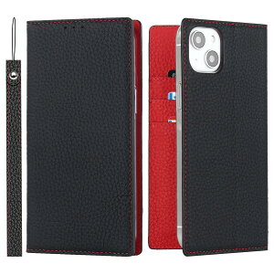 �y���������zLitchi pattern case for iPhone 14 �F�F01�u���b�N�A�T�C�Y�FiPhone 14