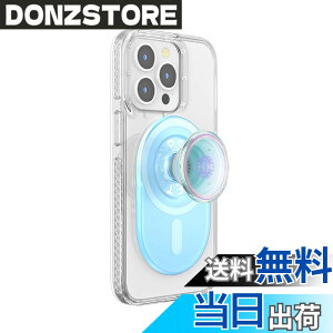 �y���������zPopSockets Japan - �|�b�v�\�P�b�c �W���p�� PopGrio MagSafe Opal Blue �I�p�[�� �u���[ MagSafe �|�b�v�O���b�v �X�}�z�O���b�v&�X�^���h �F�FBlue Opalescent