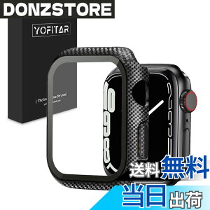 �y���������zYOFITAR Apple Watch �p �P�[�X Apple Watch Ultra 2/Ultra/11/10/9/8/7/SE2/6/SE/5/4/3/2/1 �A�b�v���E�H�b�`�ی�J�o�[ �F�F�J�[�{���� �u���b�N�A�T�C�Y�F45mm (series 7-9)