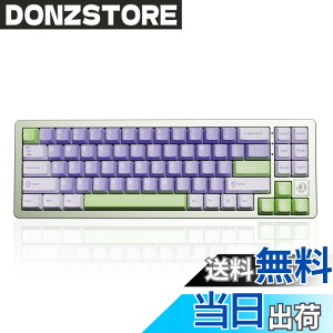 �y���������zYUNZII AL71 68% �Q�[�~���O�L�[�{�[�h �t���A���~CNC �z�b�g�X���b�v�Ή� ���� �K�X�P�b�g ���J�j�J���L�[�{�[�h NKRO 2.4GHz���C�����XBT5.0/USB-C �L�� RGB�o�b�N���C�g Win/Mac�p �����蕨