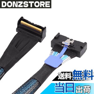 �y���������zNFHK PCI-E 5.0 �~�j�N�[���G�b�W IO MCIO STR PCI-E �X�������C�� SAS 8i 74Pin �I�X - MCIO 74Pin �I�X�����P�[�u�� �F�FBlack