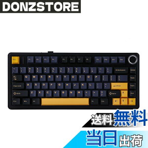 �y���������zEPOMAKER x Aula F75 �Q�[�~���O�L�[�{�[�h �K�X�P�b�g ���J�j�J���L�[�{�[�h 5�w�p�b�h���m�u�t�� 75% ���C�����X �z�b�g�X���b�p�u�� Bluetooth/2.4GHz/USB-C RGB �Z�K�F�؎擾 �F�F�u���b