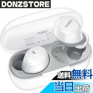 �y���������zTOZO A1 �C���z�� bluetooth ���C�����X�C���z�� ���ቹ�� �g�F�n���� ���^�y�� �}�C�N���� AI �ʘb���m�C�Y���_�N�V���� �J�X�^��EQ �A�v���Ή� �h�� �ő��32���Ԃ̘A���Đ� �Ԃ�[