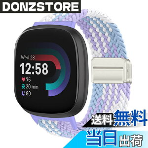 �y���������z[KeeFos] �o���h Fitbit(�t�B�b�g�r�b�g) Versa 4/Versa 3/Sense 2/Sense �Ή� �����o���h �i�C�����f�� ���C�o�b�N�� �}�O�l�b�g���o�b�N�� �ւ��x���g �݊��� �L�k�� �T�C�Y���� �҂݃u���X