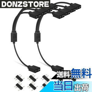 �y���������zupHere ARGB�t�@���p�d���P�[�u�� 4����P�[�u�� �A�h���T�u��LED�p5V3�s��ARGB�w�b�_�[�R�l�N�^ RGB�t�@����LED�e�[�v���ݗp 2�{ �T�C�Y�F30�Z���`���[�g��