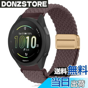 �y���������z[KeeFos] 20mm �o���h Garmin(�K�[�~��) Forerunner 570 42mm/165/245/645/Approach S50/S44/Vivoactive 6/Vivoactive 5/Venu Sq 2/Venu 2 Plus �Ή� �����o���h �i�C�����f�� ���C�o�b�N�� �}�O�l�b�g���o�b�N�� ��