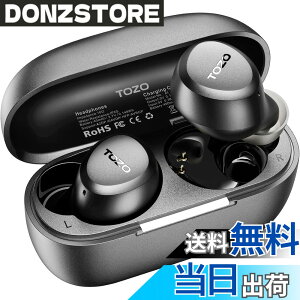 �y���������zTOZO A1 �C���z�� bluetooth ���C�����X�C���z�� ���ቹ�� �g�F�n���� ���^�y�� �}�C�N���� AI �ʘb���m�C�Y���_�N�V���� �J�X�^��EQ �A�v���Ή� �h�� �ő��32���Ԃ̘A���Đ� �Ԃ�[