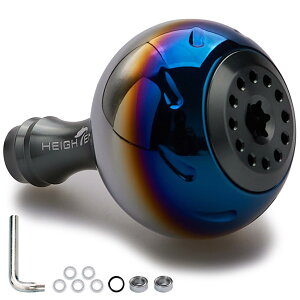 �y���������zHEIGHTEN 30mm/38mm ���[�� �n���h�� �m�u �V�}�m �_�C�� �ʗp (Shimano Type A) (Daiwa Type S)�p Aurora Series �F�F30mm - �_�[�N�O���[(22STELLA/23AIRITY)�A�T�C�Y�F���a30mm/38mm