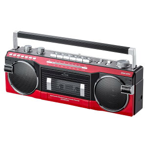 �y���������z�T�����_�C���N�g Bluetooth���� ���@�\���W�J�Z �� �J�Z�b�g�ϊ� �f�W�^���ۑ� USB������/SD�J�[�h MP3�v���[���[ ���d�r AC�d�� AM FM ���W�I 400-MEDI050 �F�F���b�h