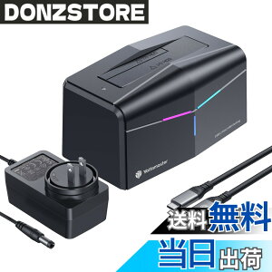 �y���������zYottamaster HDD�X�^���h �i1Bay) 2.5/3.5�C���`HDD SSD�Ή� SSD �G���N���[�W�� 10Gbps�����`�� 18TB��e�� �A���~�� HDD�P�[�X Type-C USB3.2 GEN2 SATA3.0&UASP�T�|�[�g12V2A RGB���C�g�t�� �H��s�v KA-10