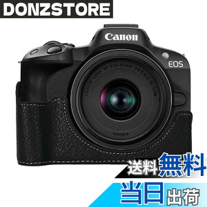 �y���������z�L���m���p Canon EOS R50�p �J�����n�[�t�P�[�X BEADY �J�����P�[�X PU ���U�[ EOS R50 �n���h �O���b�v �p �ی�J�o�[ �u���b�N �F�F�u���b�N
