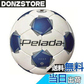 【送料無料】モルテン(molten) サッカーボール ペレーダ3000 4号球 小学生 検定球 色：白x青、サイズ：4