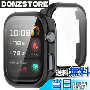 �y���������zBUITFOU For HUAWEI Watch D2 �J�o�[ D2 �P�[�X �����^ PC+�K���X�f�� ��̌^ �t�@�[�E�F�C D2 �P�[�X�Ή� �S�ʕی� �����^ �����ȒP �ϏՌ� �����ߗ� �w��h�~ ���h�~ �F�F�u���b�N