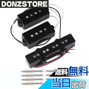 �y���������zFLEOR Alnico5 J�x�[�X�s�b�N�A�b�v+ P�x�[�X�s�b�N�A�b�v�Z�b�g�t�B�b�g4���G���L�x�[�X�M�^�[�p�[�c �F�FPJ Pickups Set