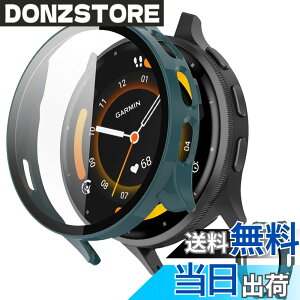 �y���������zINIAYOH For Garmin Venu 2 �J�o�[ �K�[�~�� Venu 2 �ی�P�[�X �����K���X�t�B����+���ϏՌ�PC�t���[�� ���˒ጸ �w��h�~ �y�ʃX�����݌v �F�F�O���[���A�T�C�Y�FVenu 3