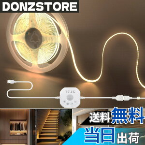 �y���������z�N���A�q���iClearhill�j���[�V�����Z���T�[COB LED 5V USB�X�g���b�v���C�g�C���ԁE��ԏƖ����[�h, 4�̃^�C�}�[�I�t���[�h�t��, 320LEDs/M ��8mm�C�Q��/�L�b�`��/�K�i/�L���Ȃ�DIY��