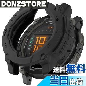 �y���������zHeeNia Garmin �Ή� �P�[�X �V���R���ގ� �ی�P�[�X �J�o�[ �Ռ��z�� ���y�� �_�� �Ռ��h�~ �C�菝�h�~ �ی�J�o�[�p �F�F�u���b�N�A�T�C�Y�FGarmin Instinct 3 50mm