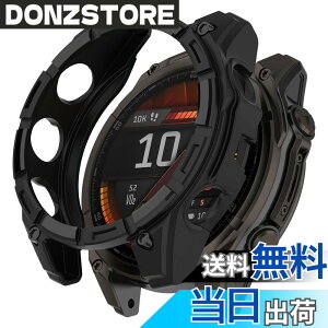 �y���������zHeeNia Garmin �Ή� �P�[�X �V���R���ގ� �ی�P�[�X �J�o�[ �Ռ��z�� ���y�� �_�� �Ռ��h�~ �C�菝�h�~ �ی�J�o�[�p �F�F�u���b�N�A�T�C�Y�FGarmin Fenix 8 51mm